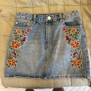 Vintage forever 21 denim skirt